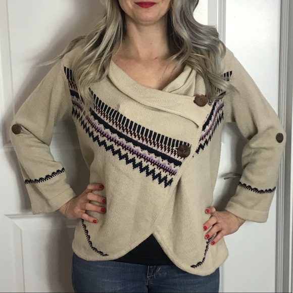 Love By Design Sweaters - 🌈 Love By Design Oatmeal wrap sweater